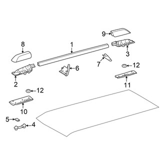 Toyota OE - Roof Rack (W/O Sunroof)