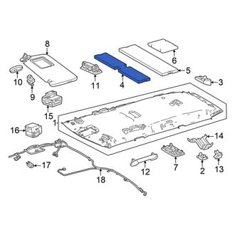 Toyota OE - Front Headliner Insulator