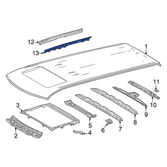 Toyota OE - Left Roof Side Rail