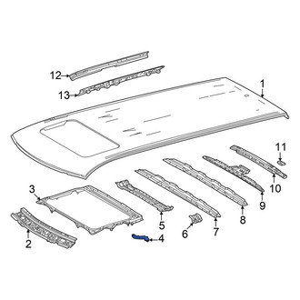 Toyota OE - Left Sunroof Reinforcement Bracket