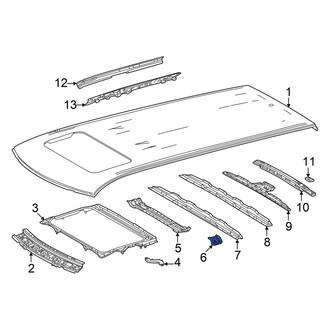 Toyota OE - Left Roof Panel Reinforcement Bracket