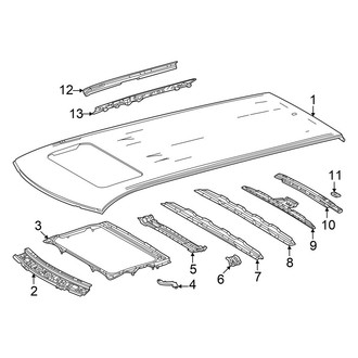 Toyota OE - Roof & Components (With Sunroof)