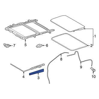 Toyota OE - Sunroof Opening Trim