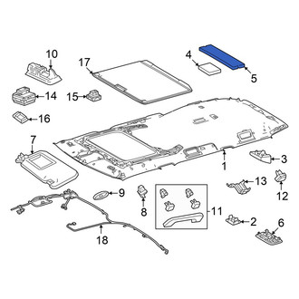 Toyota OE - Rear Headliner Insulator
