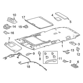 Toyota OE - Roof - Interior Trim (With Sunroof)