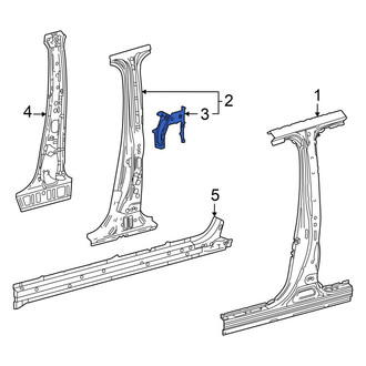 Toyota OE - Right Inner Body B-Pillar Reinforcement