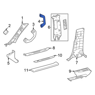 Toyota OE - Rear Left Interior Grab Bar