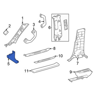 Toyota OE - Left Kick Panel Trim