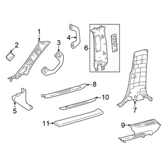 Toyota OE - Pillars, Rocker & Floor - Interior Trim