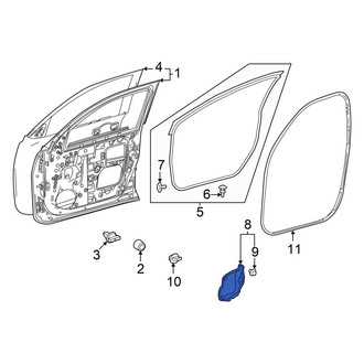 Toyota OE - Front Right Door Water Deflector