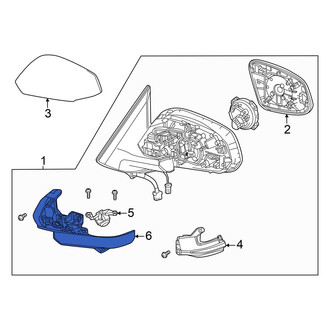 Toyota OE - Front Right Lower Door Mirror Cover