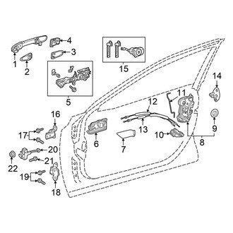 Toyota OE - Front Door - Lock & Hardware