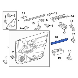 Toyota OE - Front Right Door Trim Molding