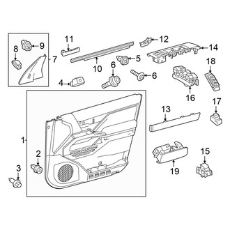 Toyota OE - Front Door - Interior Trim