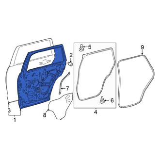 Toyota OE - Rear Left Door Shell