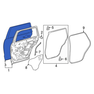 Toyota OE - Rear Left Outer Door Outer Panel