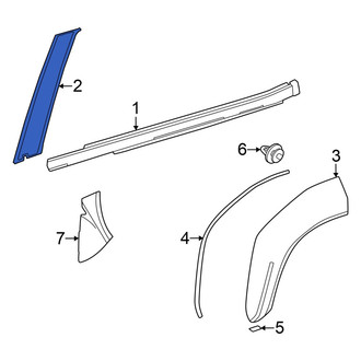 Toyota OE - Rear Left Black Out Tape