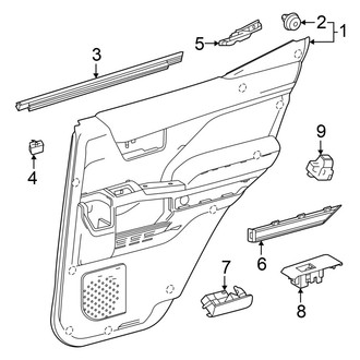 Toyota OE - Rear Door - Interior Trim