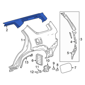 Toyota OE - Rear Left Roof Side Rail