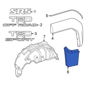 Toyota OE - Front Left Lower Mud Flap