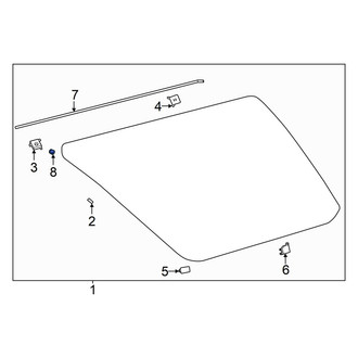 Toyota OE - Quarter Glass Seal