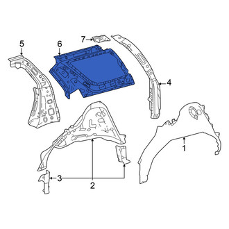 Toyota OE - Rear Left Roof Panel