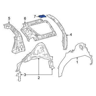 Toyota OE - Rear Left Roof Panel Bracket