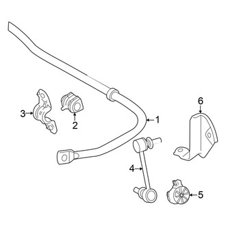 Toyota OE - Rear Suspension - Stabilizer Bar & Components