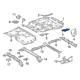 Toyota OE - Rear Left Outer Floor Extension