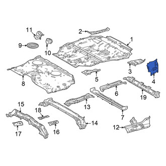 Toyota OE - Rear Right Inner Floor Extension