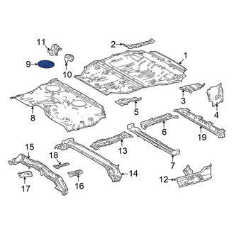 Toyota OE - Rear Trunk Floor Access Cover
