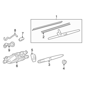 Toyota OE - Lift Gate - Wiper & Washer Components