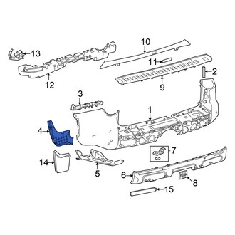 Toyota OE - Rear Left Bumper Seal