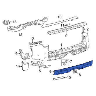 Toyota OE - Rear Lower Bumper Cover