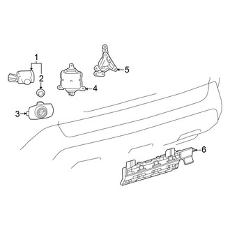 Toyota OE - Rear Bumper - Electrical Components