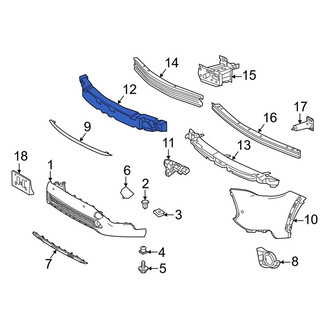 Toyota OE - Front Upper Bumper Impact Absorber
