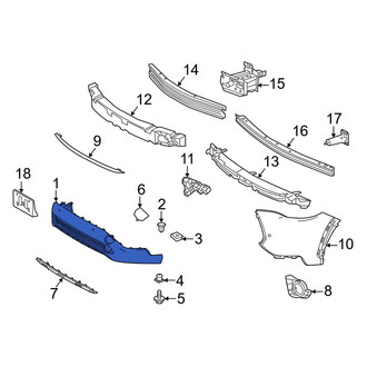 Toyota OE - Front Left Upper Bumper Cover