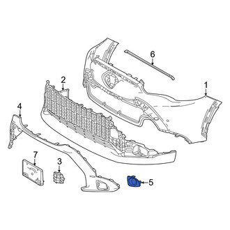 Toyota OE - Front Left Fog Light Cover
