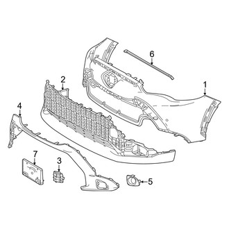 Toyota OE - Front Bumper & Grille - Bumper & Components (Covers & Trim)