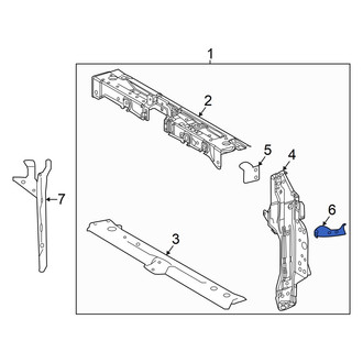 Toyota OE - Right Lower Radiator Support Side Panel Bracket