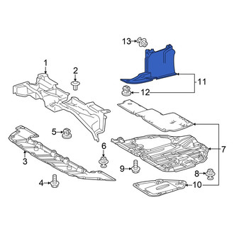Toyota OE - Front Left Radiator Support Splash Shield