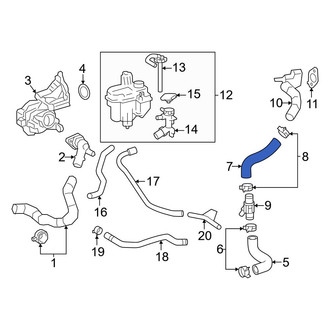 Toyota OE - Left Radiator Coolant Hose