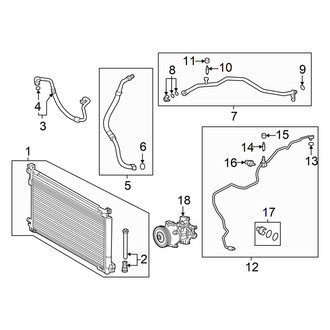 Toyota OE - Air Conditioner & Heater - Condenser, Compressor & Lines
