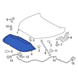 Toyota OE - Front Hood Insulation Pad