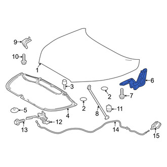 Toyota OE - Front Left Hood Hinge