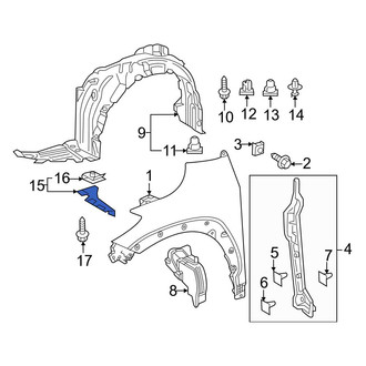 Toyota OE - Front Left Fender Liner Extension