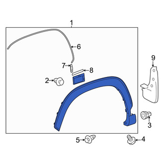 Toyota OE - Front Right Wheel Arch Molding