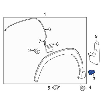 Toyota OE - Wheel Arch Molding Grommet