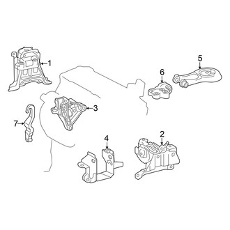 Toyota OE - Engine / Transaxle - Engine & Transmission Mounting