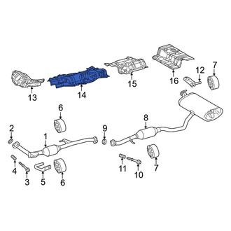 Toyota OE - Center Front Floor Pan Heat Shield